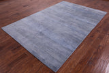 Savannah Grass Hand Knotted Wool & Silk Rug - 6' 1" X 9' 3" - Golden Nile