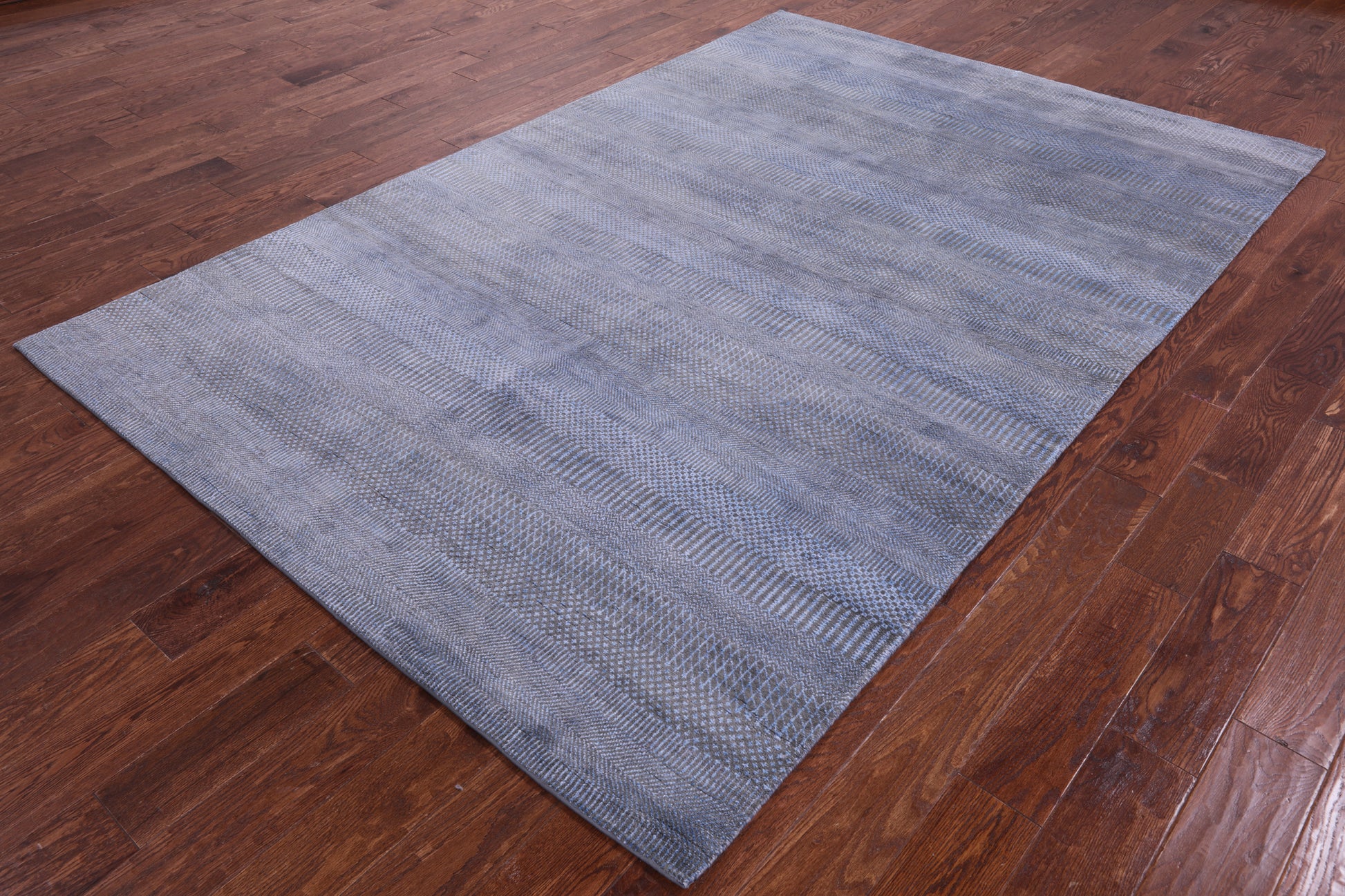 Savannah Grass Hand Knotted Wool & Silk Rug - 6' 1" X 9' 3" - Golden Nile