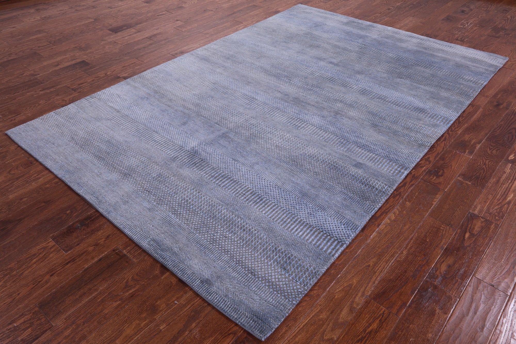 Savannah Grass Hand Knotted Wool & Silk Rug - 6' 1" X 9' 3" - Golden Nile