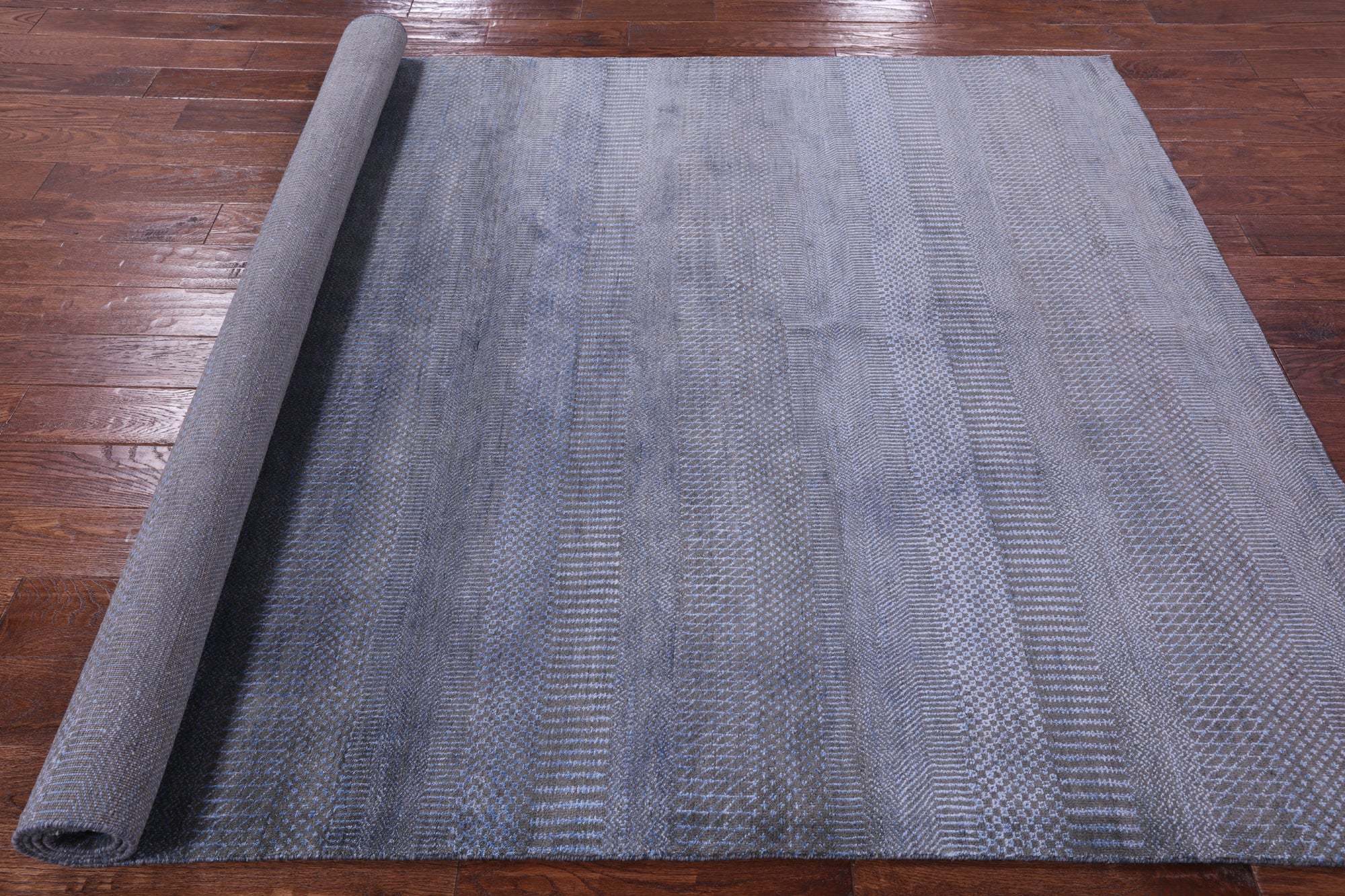 Savannah Grass Hand Knotted Wool & Silk Rug - 6' 1" X 9' 3" - Golden Nile