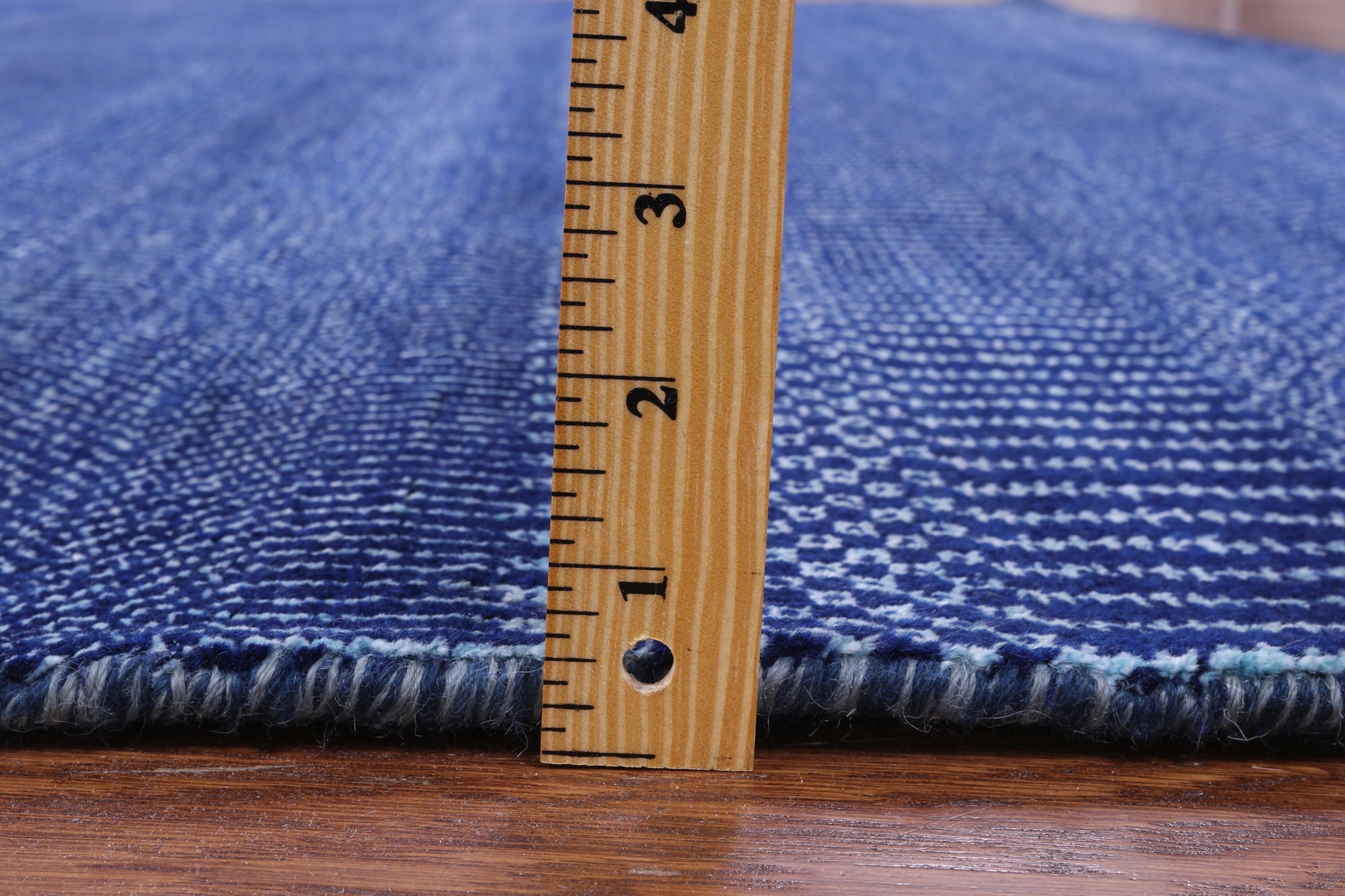 Blue Savannah Grass Hand Knotted Wool & Silk Rug - 8' 0" X 10' 2" - Golden Nile
