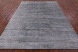 Savannah Grass Hand Knotted Wool & Silk Rug - 8' 0" X 10' 0" - Golden Nile