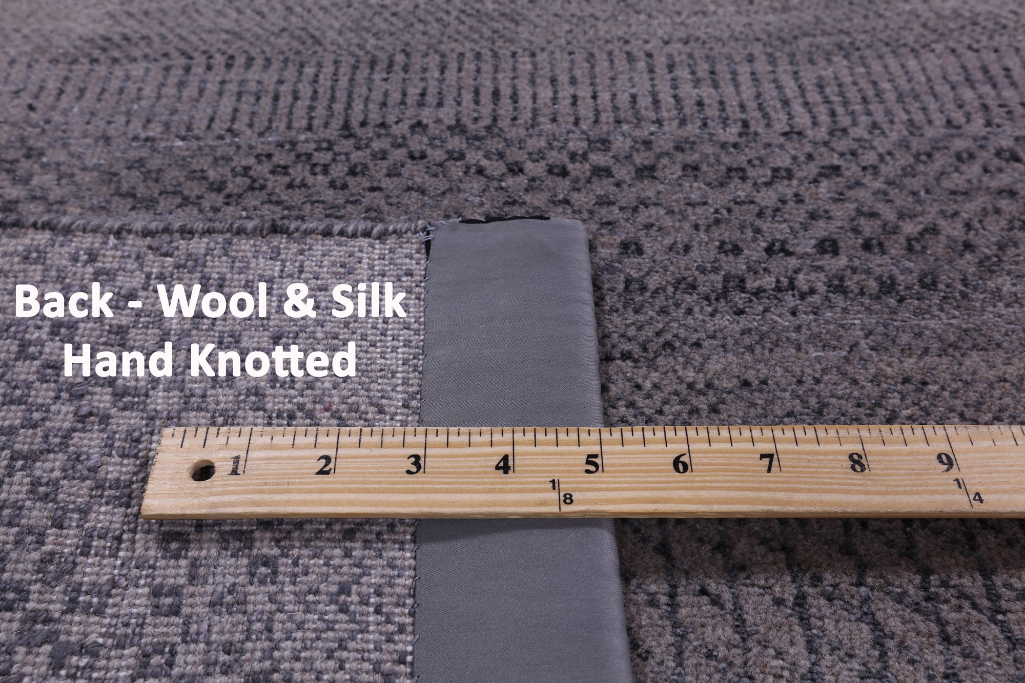 Savannah Grass Handmade Wool & Silk Rug - 8' 0" X 9' 11" - Golden Nile