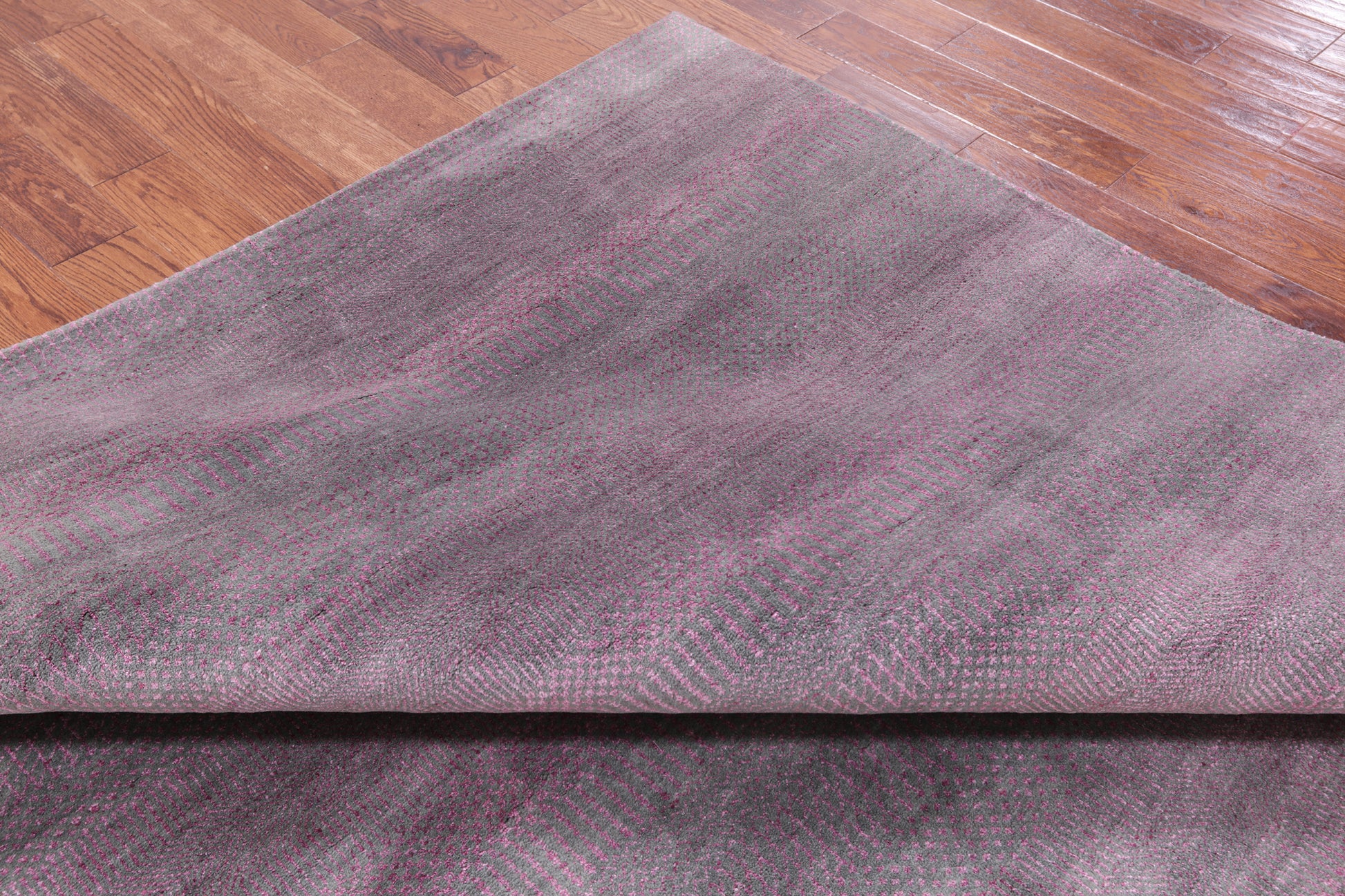 Savannah Grass Hand Knotted Wool & Silk Rug - 8' 0" X 10' 3" - Golden Nile