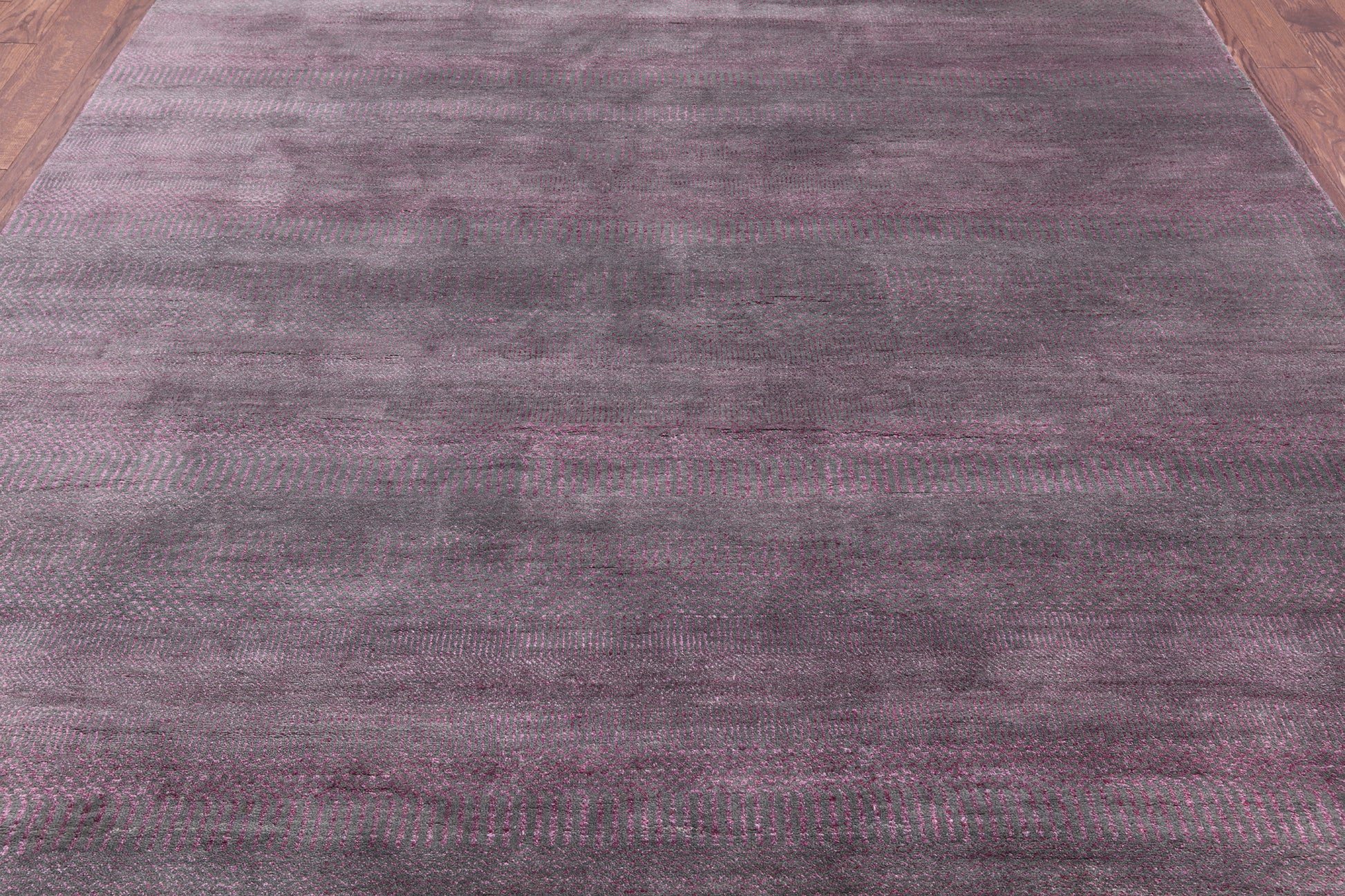 Savannah Grass Hand Knotted Wool & Silk Rug - 8' 0" X 10' 3" - Golden Nile