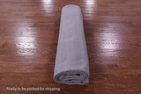 Grey Savannah Grass Hand Knotted Wool & Silk Rug - 9' 2" X 12' 4" - Golden Nile