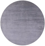 Round Savannah Grass Hand Knotted Wool & Silk Rug - 9' 5" X 9' 6" - Golden Nile