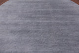 Round Savannah Grass Hand Knotted Wool & Silk Rug - 9' 5" X 9' 6" - Golden Nile