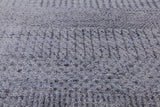 Round Savannah Grass Hand Knotted Wool & Silk Rug - 9' 5" X 9' 6" - Golden Nile