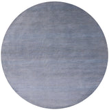 Round Savannah Grass Hand Knotted Wool & Silk Rug - 7' 7" X 7' 8" - Golden Nile