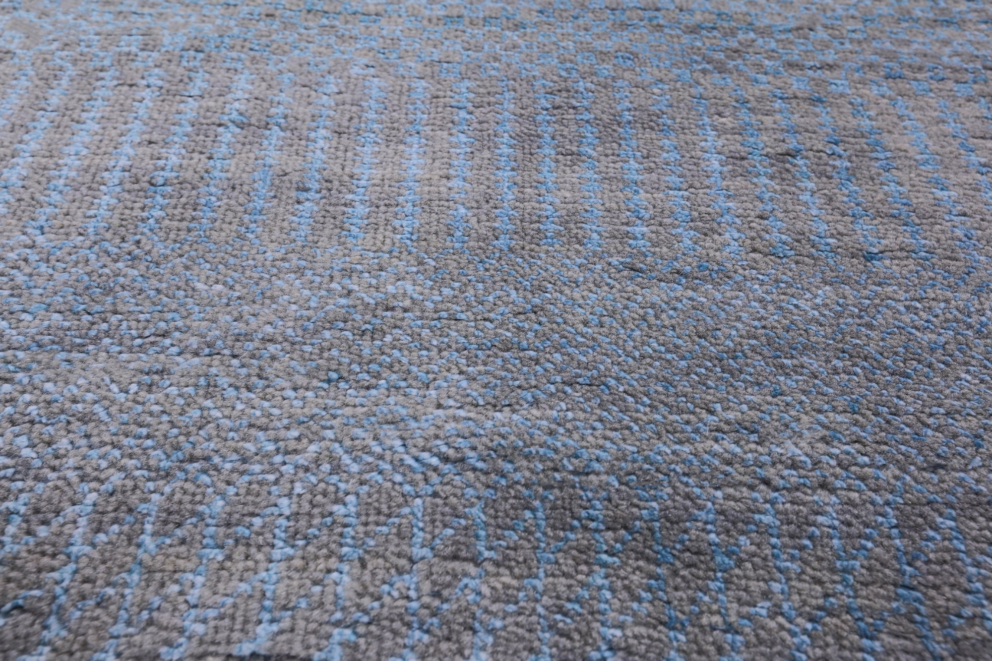Round Savannah Grass Hand Knotted Wool & Silk Rug - 7' 7" X 7' 8" - Golden Nile