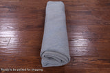 Round Savannah Grass Hand Knotted Wool & Silk Rug - 7' 7" X 7' 8" - Golden Nile