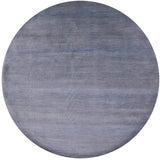 Round Savannah Grass Hand Knotted Wool & Silk Rug - 7' 10" X 7' 11" - Golden Nile