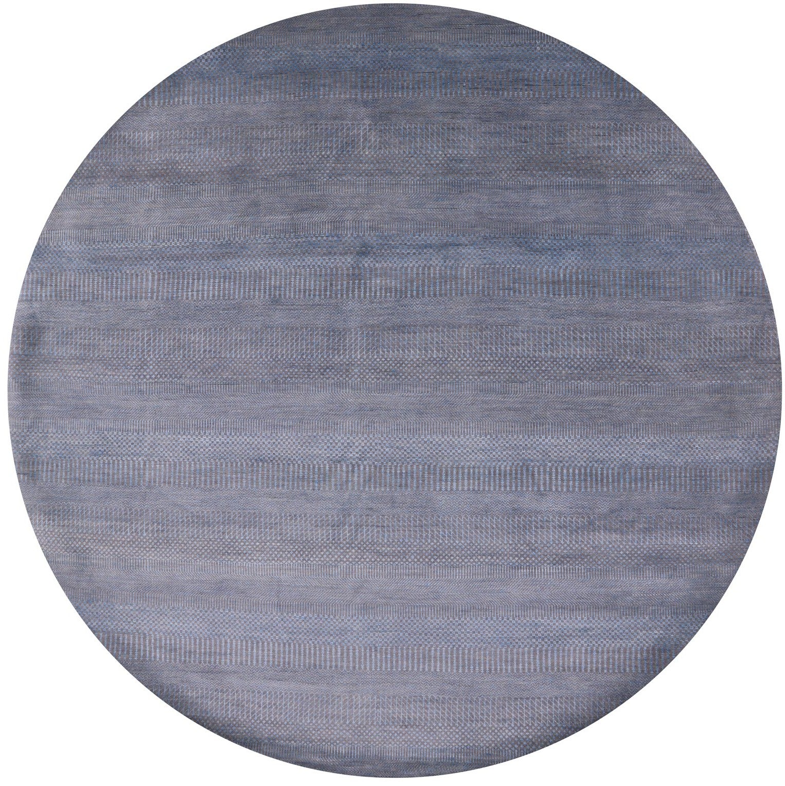 Round Savannah Grass Hand Knotted Wool & Silk Rug - 7' 10" X 7' 11" - Golden Nile