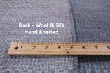 Round Savannah Grass Hand Knotted Wool & Silk Rug - 7' 10" X 7' 11" - Golden Nile