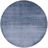 Round Savannah Grass Hand Knotted Wool & Silk Rug - 6' 10" X 6' 10" - Golden Nile