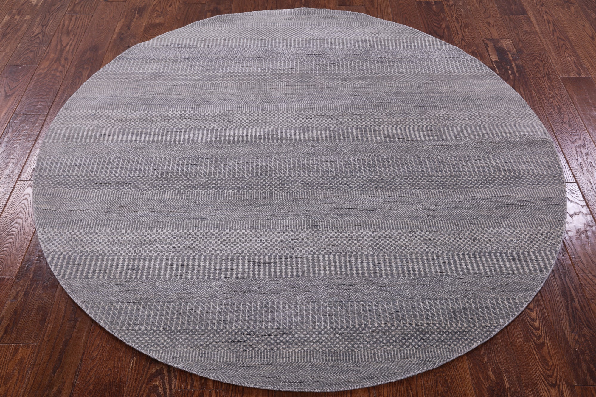 Round Savannah Grass Handmade Wool & Silk Rug - 6' 1" X 6' 1" - Golden Nile