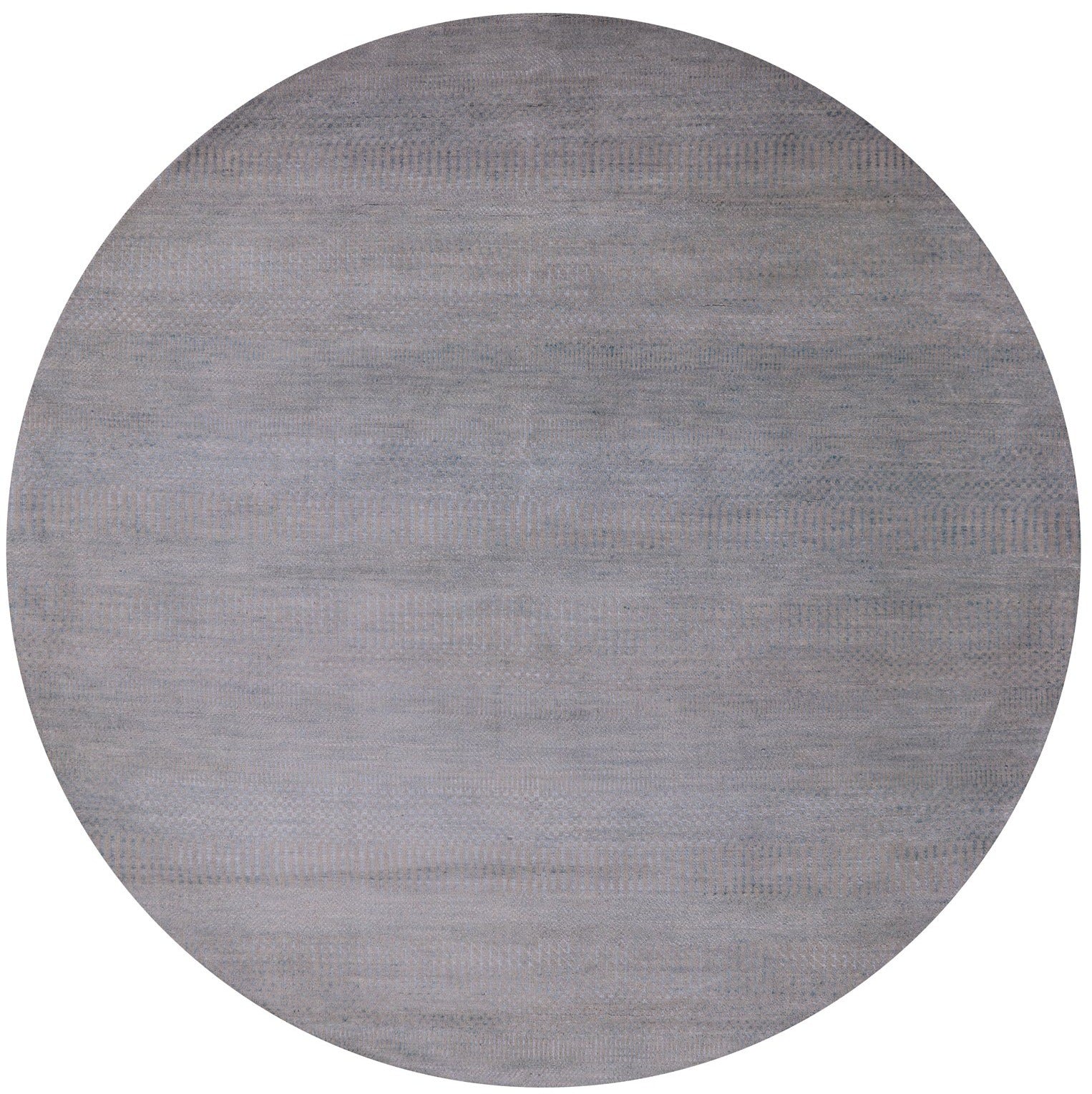 Round Savannah Grass Handmade Wool & Silk Rug - 5' 11" X 6' 0" - Golden Nile