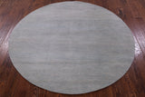 Round Savannah Grass Handmade Wool & Silk Rug - 5' 11" X 6' 0" - Golden Nile