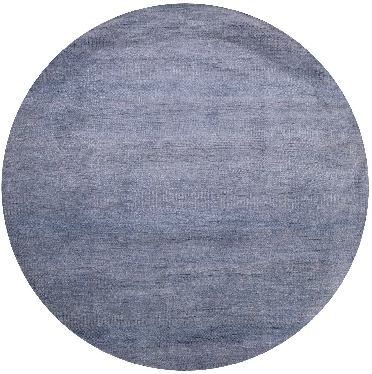 Round Savannah Grass Handmade Wool & Silk Rug - 6' 0" X 6' 0" - Golden Nile