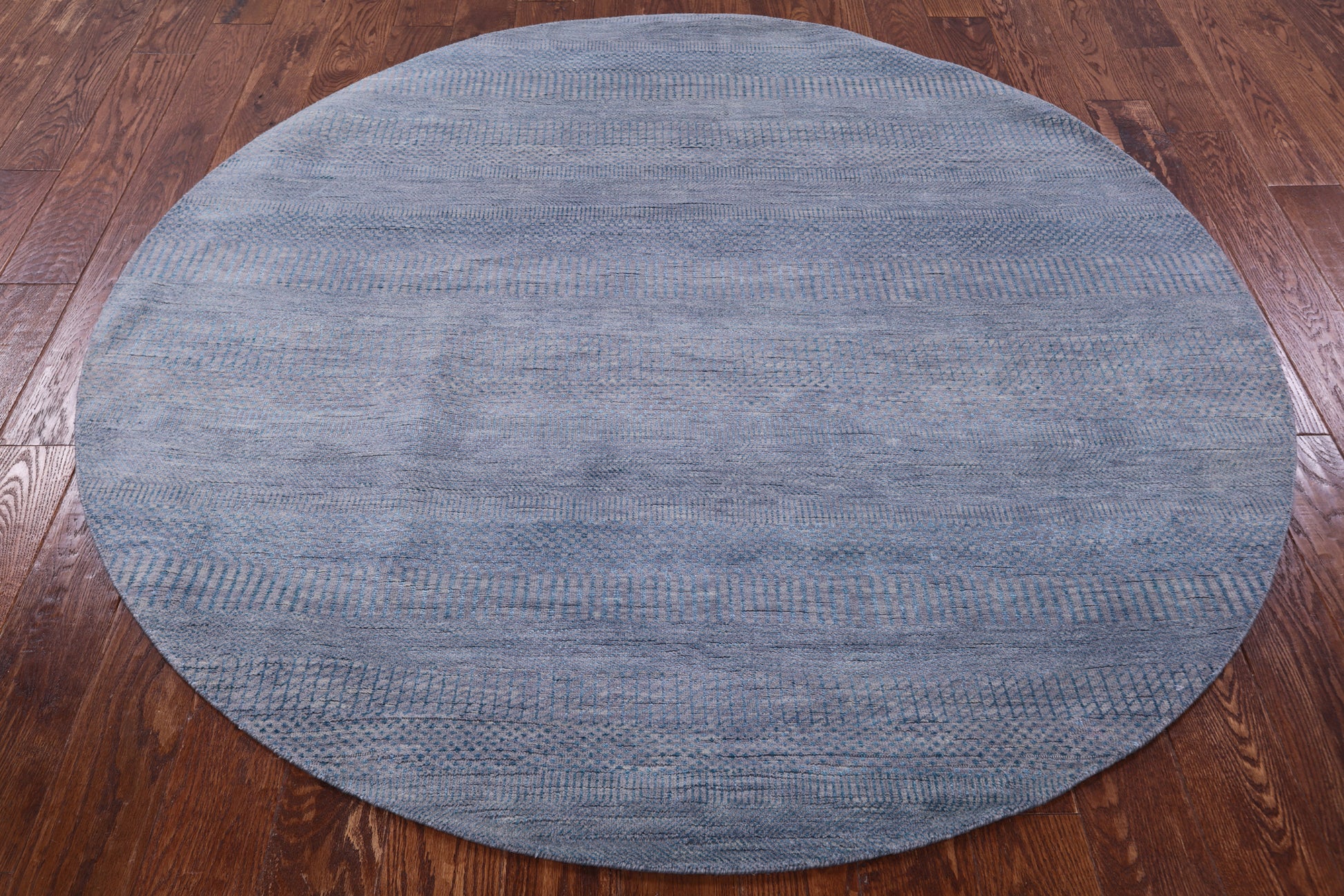 Round Savannah Grass Handmade Wool & Silk Rug - 6' 0" X 6' 0" - Golden Nile