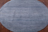 Round Savannah Grass Handmade Wool & Silk Rug - 6' 0" X 6' 0" - Golden Nile