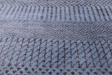Round Savannah Grass Hand Knotted Wool & Silk Rug - 5' 10" X 5' 11" - Golden Nile