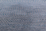 Round Savannah Grass Hand Knotted Wool & Silk Rug - 5' 9" X 5' 9" - Golden Nile