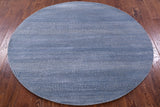 Round Savannah Grass Hand Knotted Wool & Silk Rug - 5' 10" X 5' 10" - Golden Nile