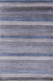 Savannah Grass Hand Knotted Wool & Silk Rug - 4' 1" X 6' 1" - Golden Nile