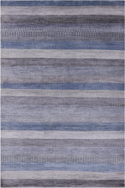 Savannah Grass Hand Knotted Wool & Silk Rug - 4' 1" X 6' 1" - Golden Nile