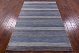 Savannah Grass Hand Knotted Wool & Silk Rug - 4' 1" X 6' 1" - Golden Nile