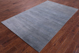 Savannah Grass Hand Knotted Wool & Silk Rug - 5' 0" X 8' 3" - Golden Nile