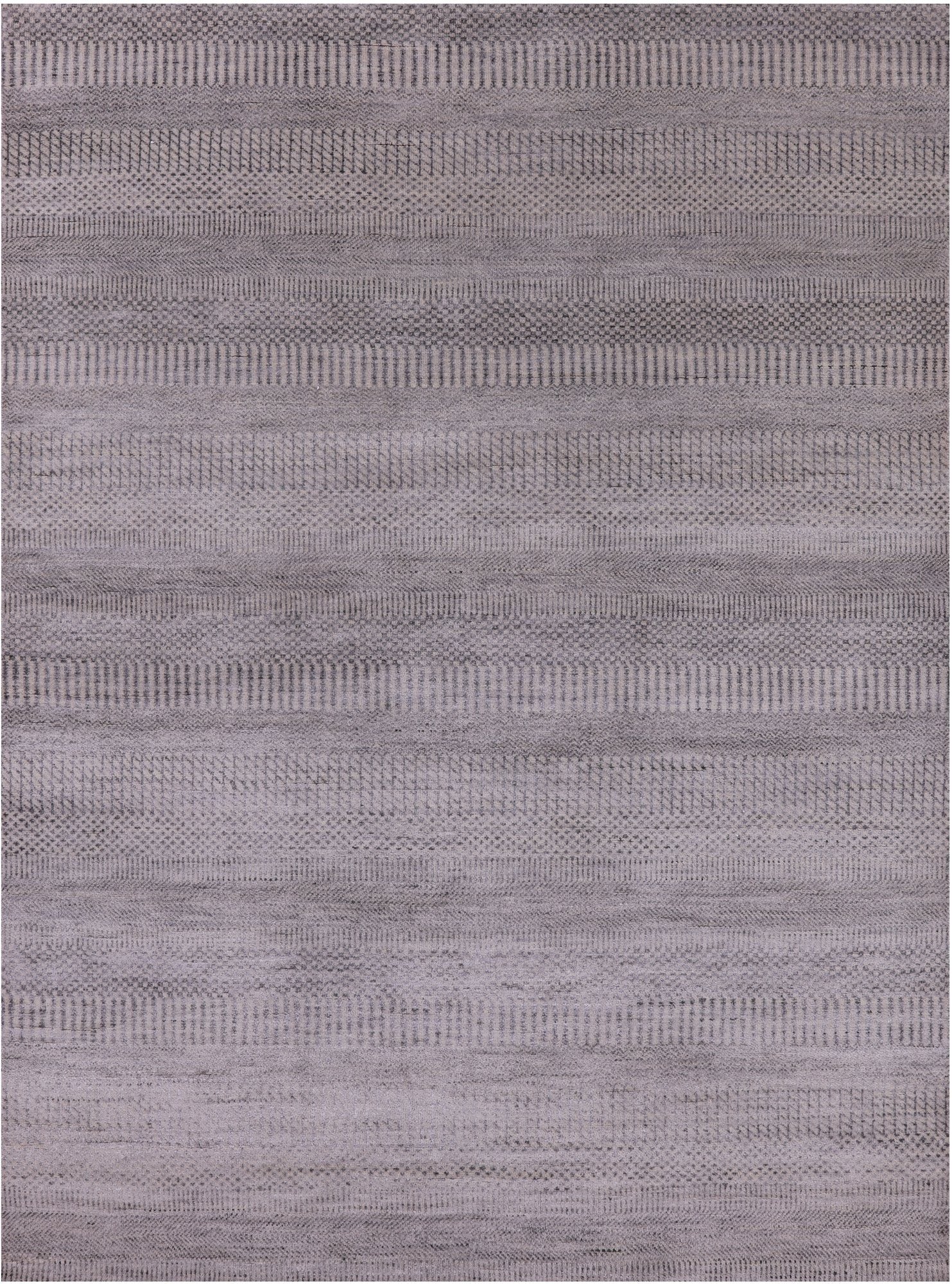 Savannah Grass Hand Knotted Wool & Silk Rug - 5' 1" X 6' 11" - Golden Nile