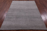 Savannah Grass Hand Knotted Wool & Silk Rug - 5' 1" X 6' 11" - Golden Nile