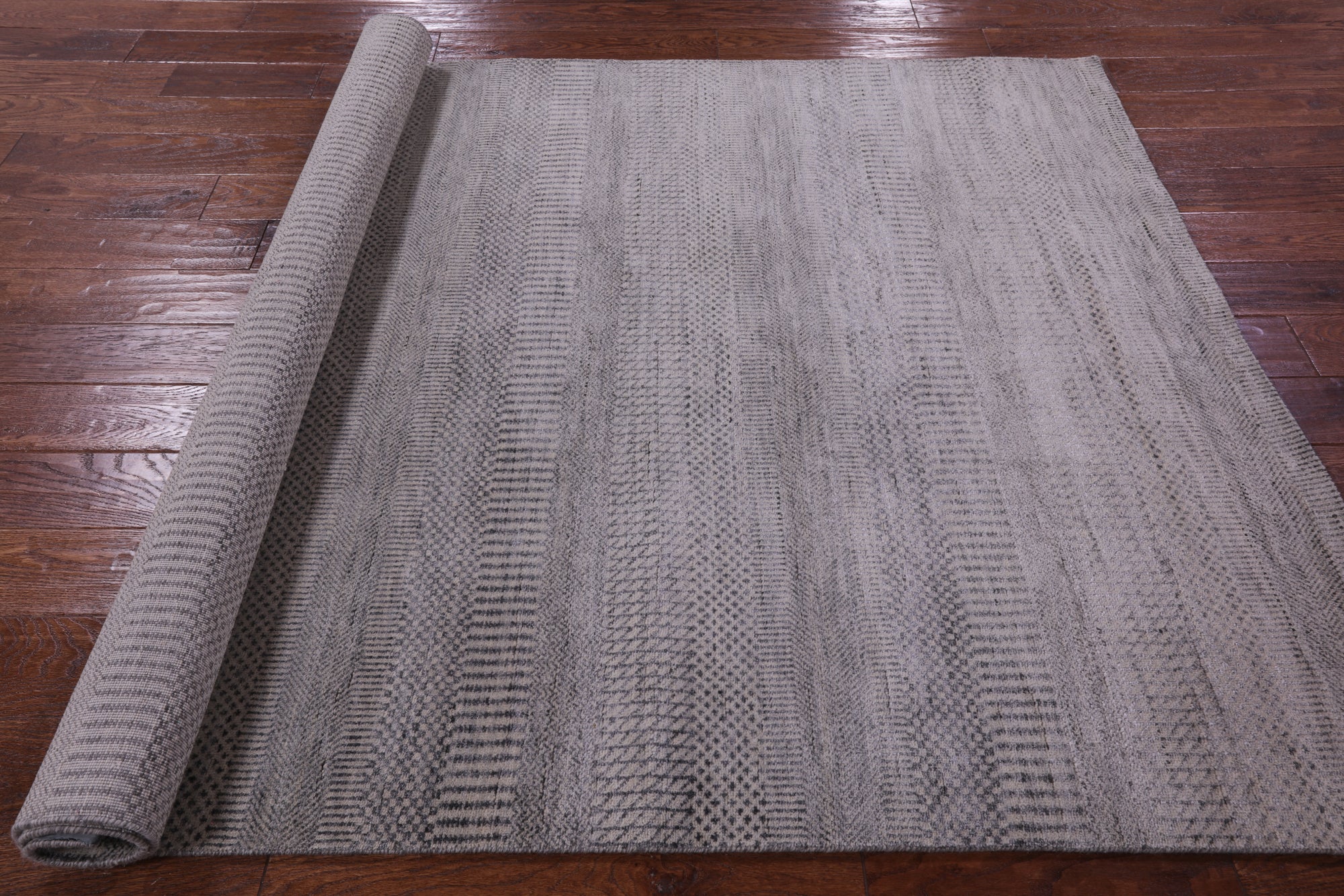 Savannah Grass Hand Knotted Wool & Silk Rug - 5' 1" X 6' 11" - Golden Nile