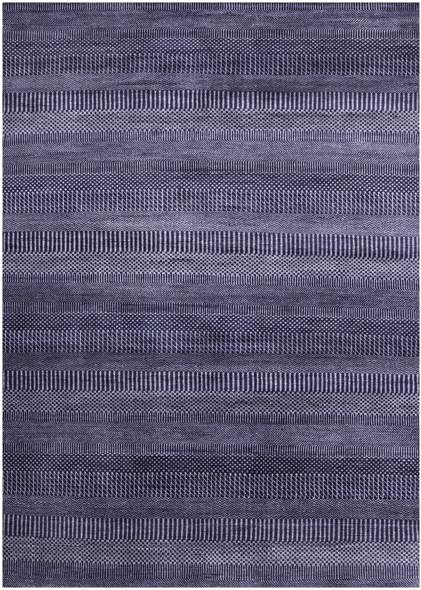 Savannah Grass Hand Knotted Wool & Silk Rug - 5' 1" X 7' 2" - Golden Nile