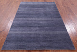 Savannah Grass Hand Knotted Wool & Silk Rug - 5' 1" X 7' 2" - Golden Nile