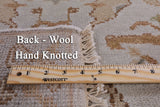 Ivory Turkish Oushak Handmade Wool Runner Rug - 2' 8" X 11' 10" - Golden Nile