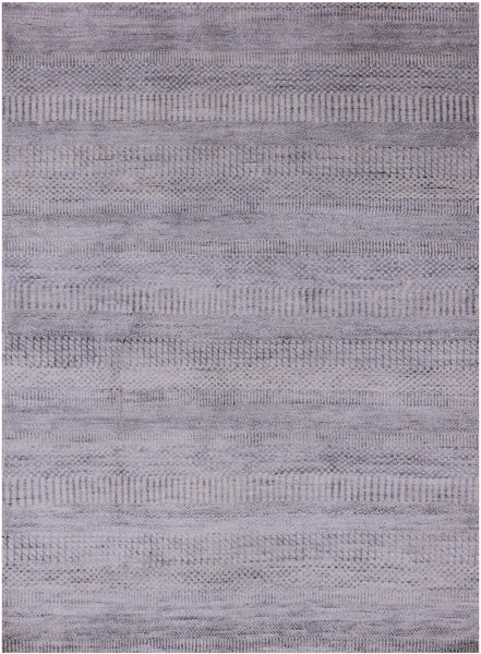 Savannah Grass Hand Knotted Wool & Silk Rug - 4' 1" X 5' 7" - Golden Nile