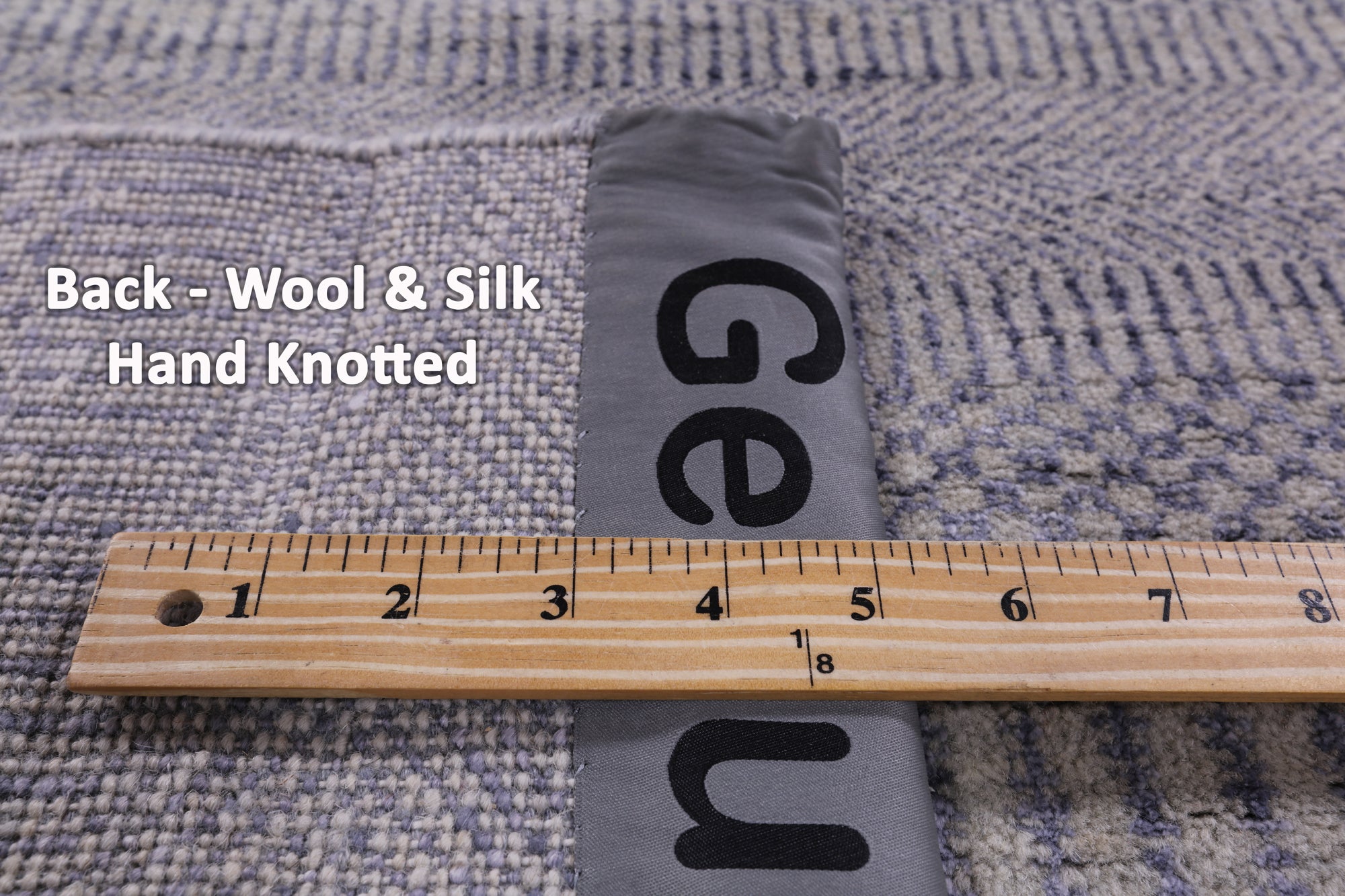 Savannah Grass Hand Knotted Wool & Silk Rug - 4' 1" X 5' 7" - Golden Nile