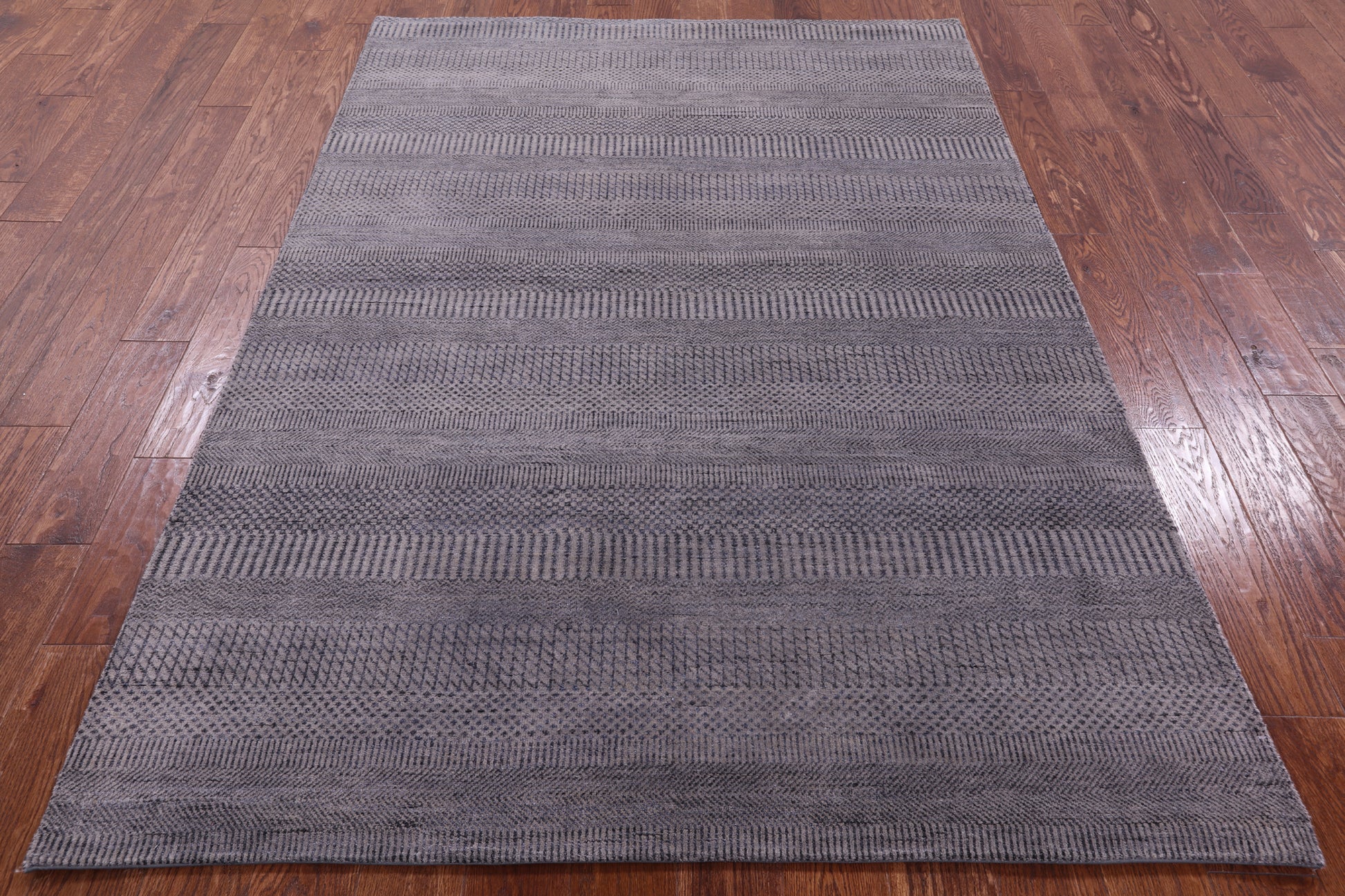 Savannah Grass Hand Knotted Wool & Silk Rug - 5' 1" X 7' 3" - Golden Nile