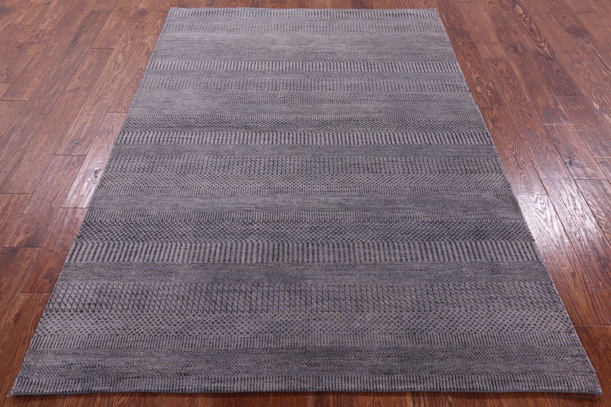 Savannah Grass Hand Knotted Wool & Silk Rug - 5' 1" X 7' 3" - Golden Nile