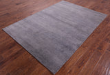 Savannah Grass Hand Knotted Wool & Silk Rug - 5' 1" X 7' 3" - Golden Nile