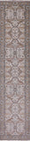 Ivory Turkish Oushak Hand Knotted Wool Runner Rug - 2' 7" X 12' 0" - Golden Nile