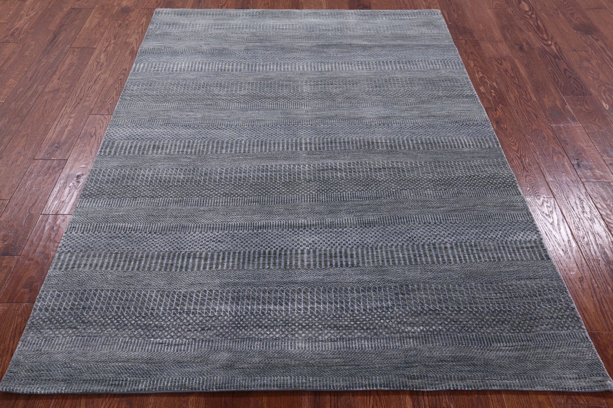 Savannah Grass Handmade Wool & Silk Rug - 5' 2" X 7' 0" - Golden Nile