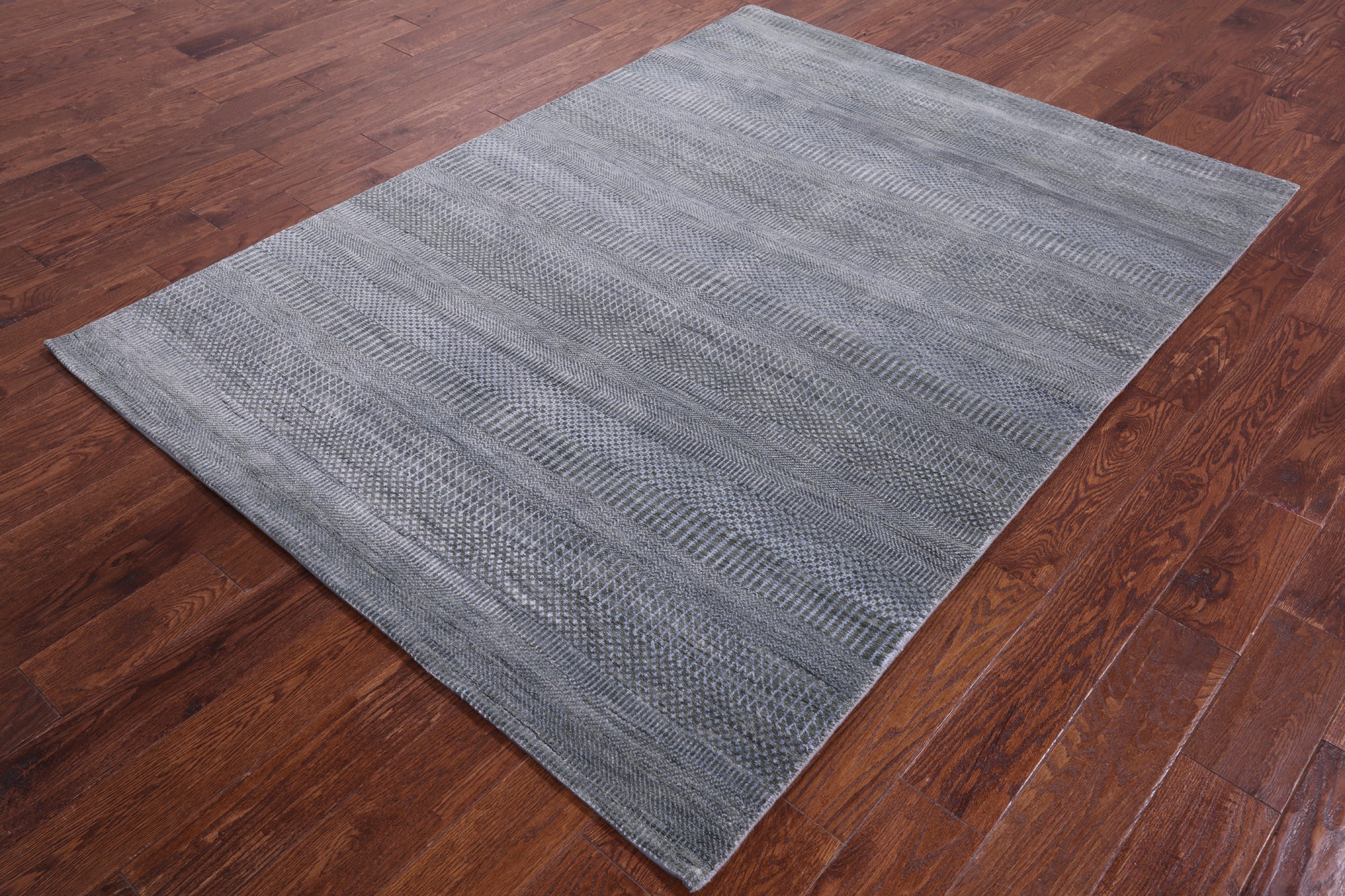 Savannah Grass Handmade Wool & Silk Rug - 5' 2" X 7' 0" - Golden Nile