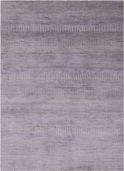 Savannah Grass Hand Knotted Wool & Silk Rug - 4' 0" X 5' 7" - Golden Nile