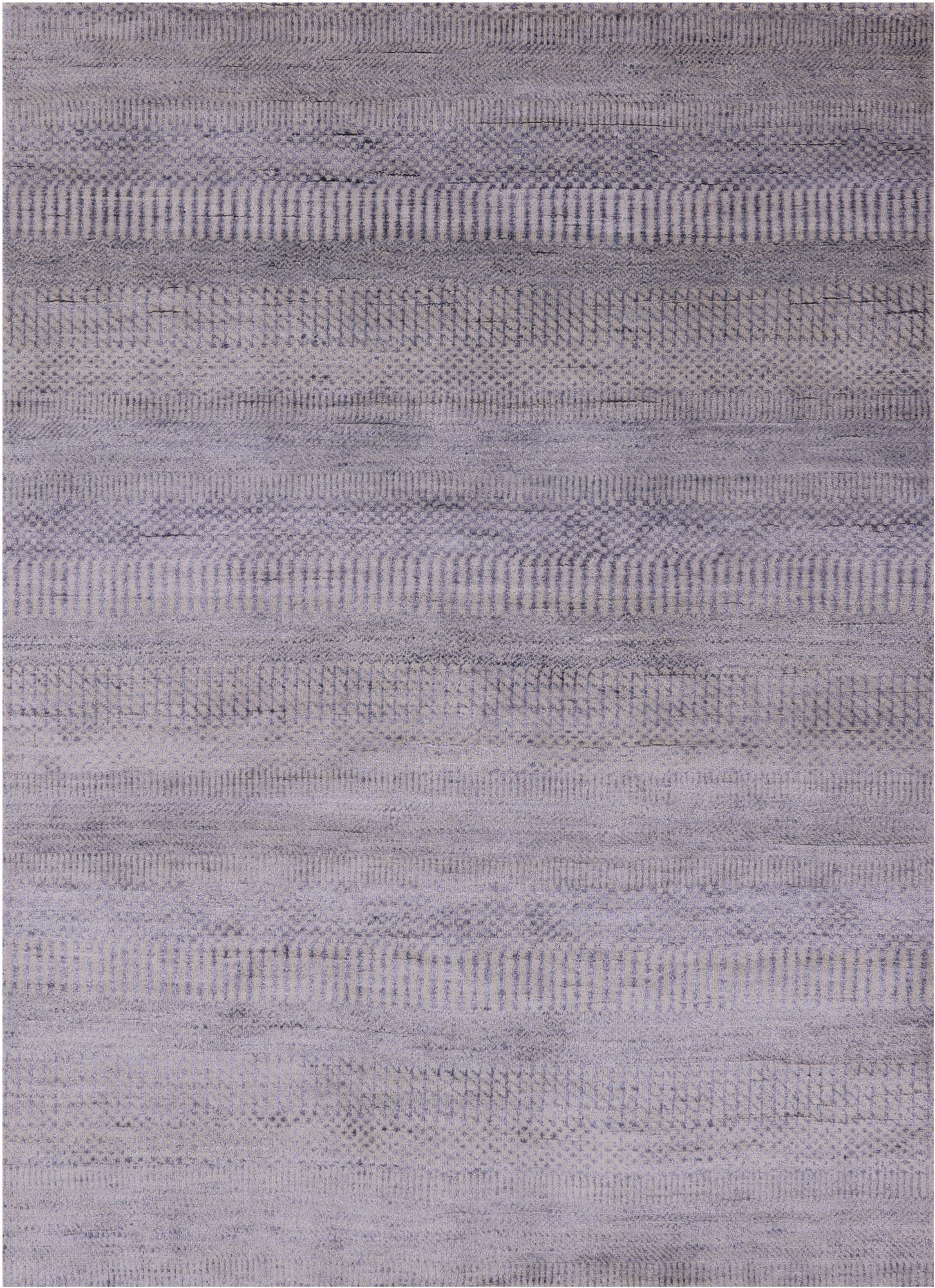Savannah Grass Hand Knotted Wool & Silk Rug - 4' 0" X 5' 7" - Golden Nile