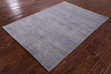 Savannah Grass Hand Knotted Wool & Silk Rug - 4' 0" X 5' 7" - Golden Nile